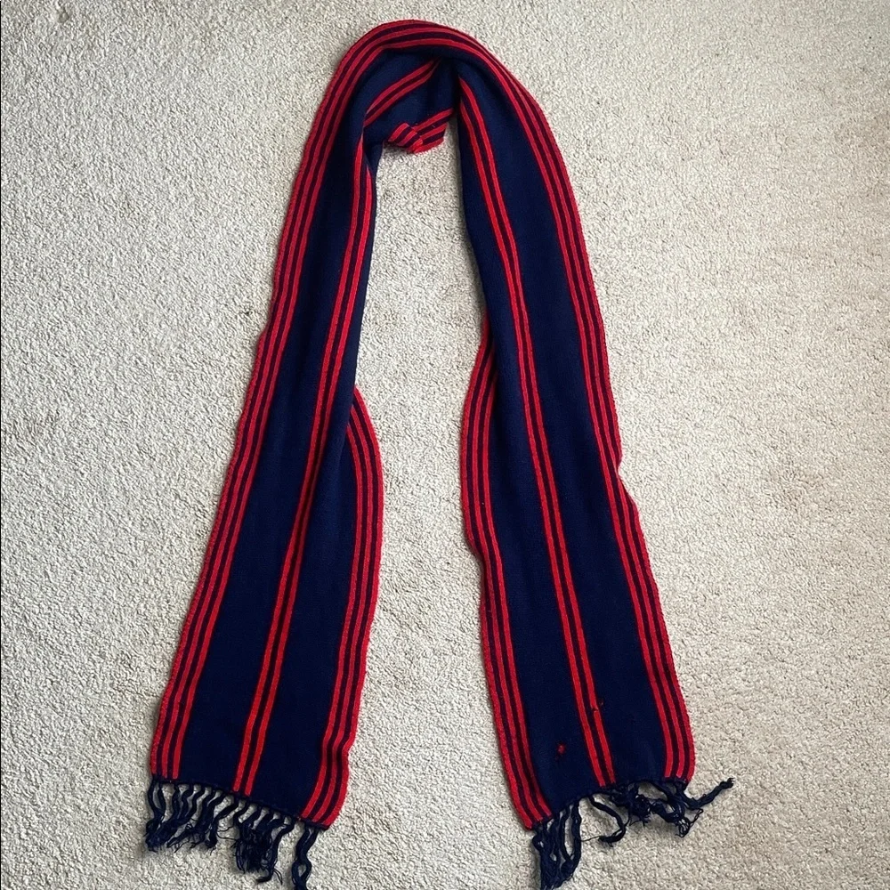 Stylish Red and Blue Reversible Men's Scarf